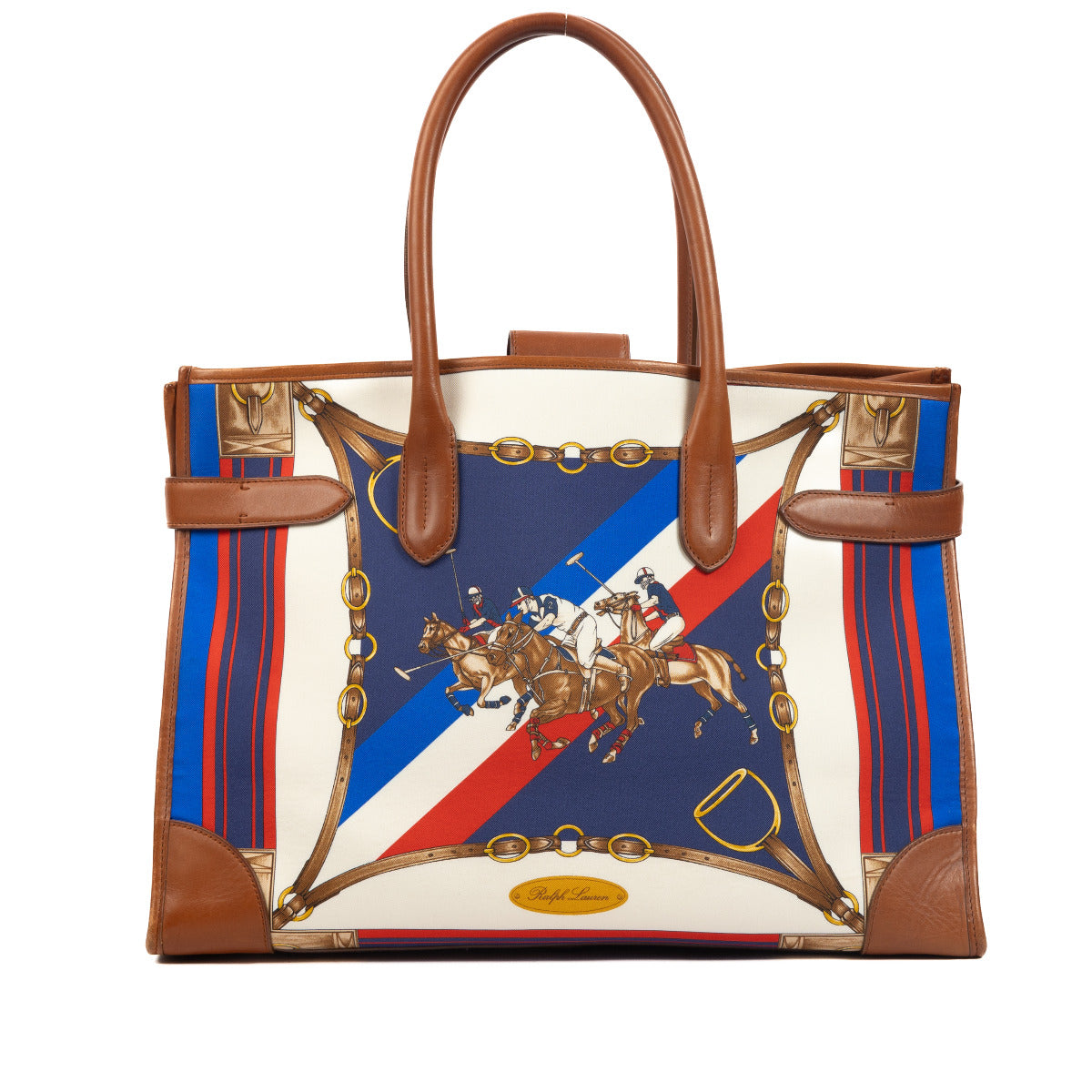 Ralph Lauren Scarf Print Shopper Bag for the best price at Labellov secondhand luxury