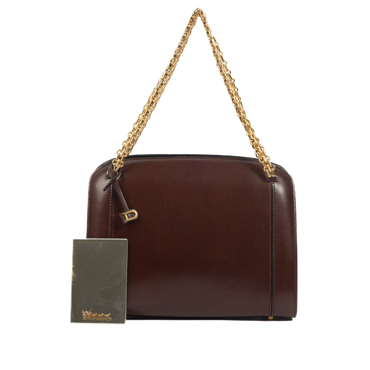 Shop safe online at Labellov in Antwerp, Brussels and Knokke this 100% authentic second hand Delvaux Brown Vintage Top handle