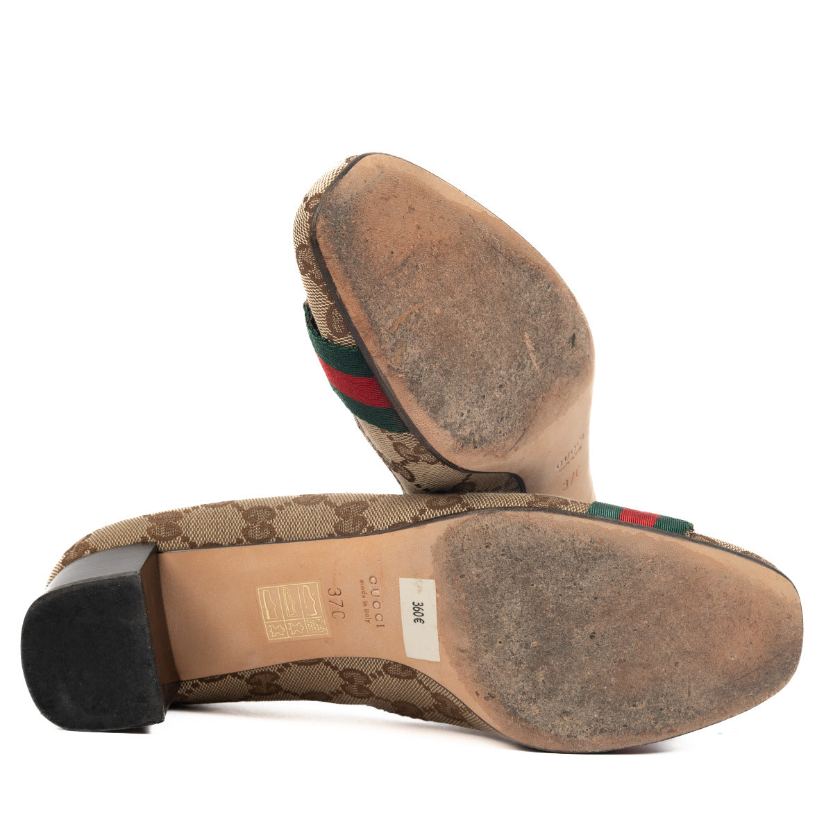 Gucci Monogram Web Pumps - size 37