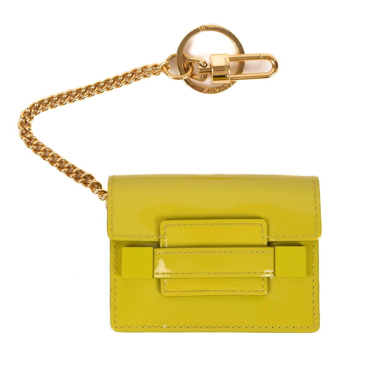 shop safe online Delvaux Lime Patent Madame Bag Charm/Keychain. koop veilig online tegen de beste prijs Delvaux Charm Madame Bag