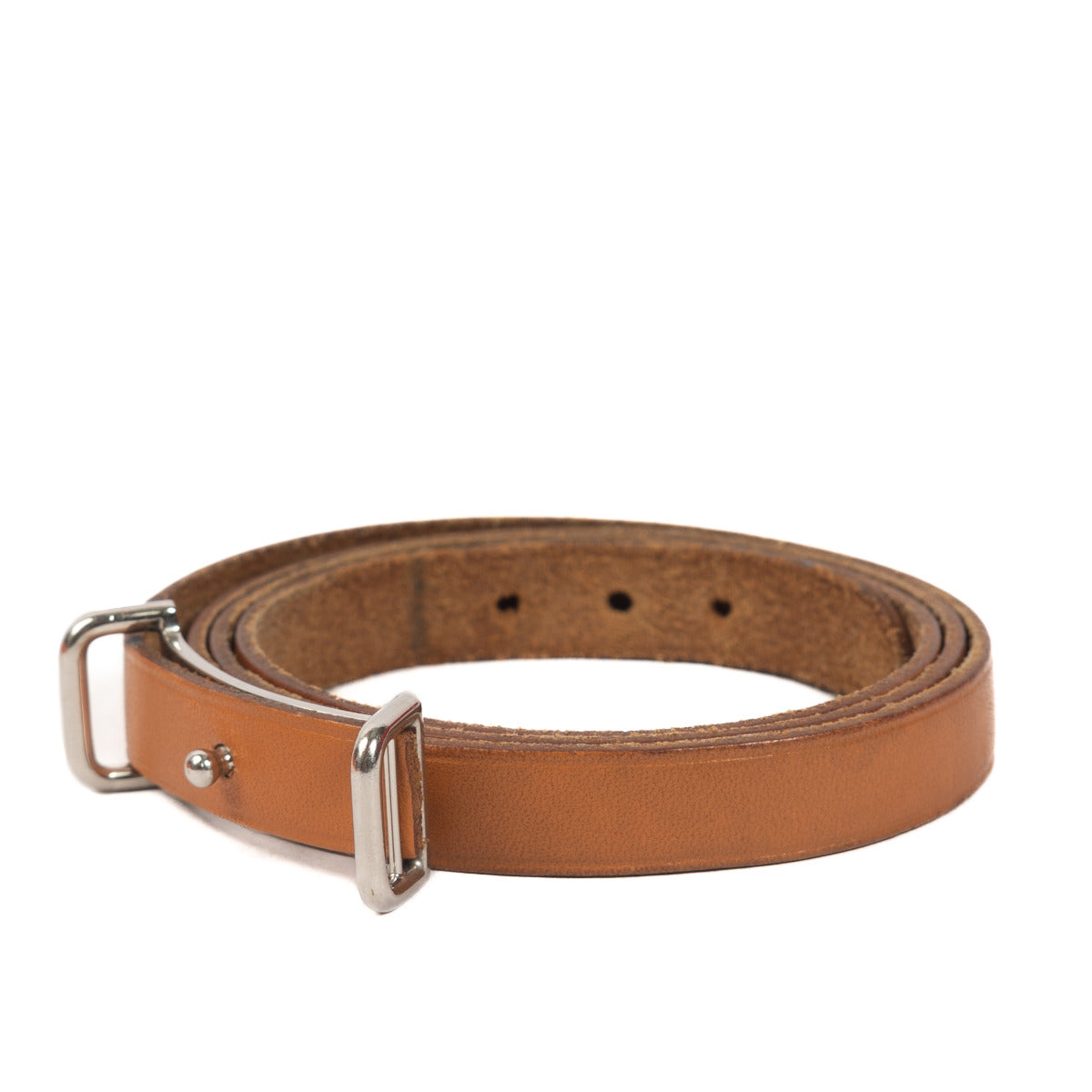 Hermès Cognac Leather Hapi 3 Bracelet