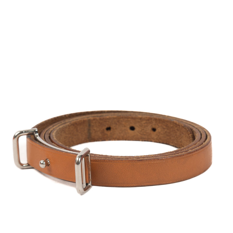 Hermès Cognac Leather Hapi 3 Bracelet