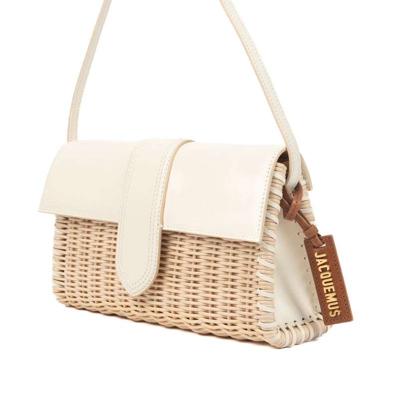 Shop 100% authentic second-hand Jacquemus White Le Bambino Wicker Bag on Labellov.com