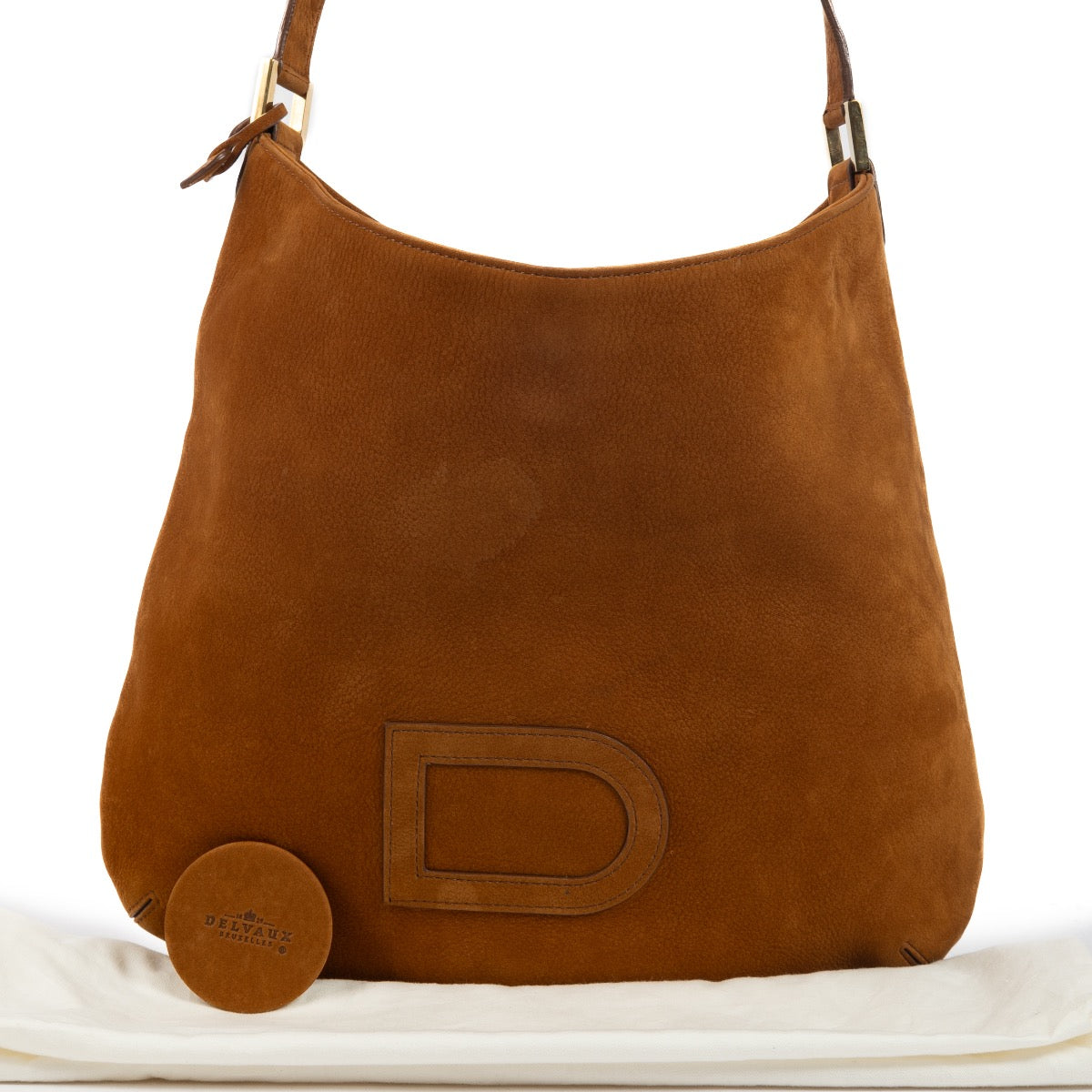 Shop 100% authentic second-hand Delvaux Cognac Louise Shoulder Bag on Labellov.com