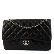 Chanel Large Lambskin Classic Flap Bag PHW