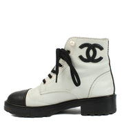 Chanel 21A White Ankle Boots - size 39
