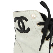 Chanel 21A White Ankle Boots - size 39