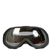 Gucci ski goggles with silver lenses, a green and red strap, and logo details—perfect for stylish slope adventures. Shop now on Labellov.com.