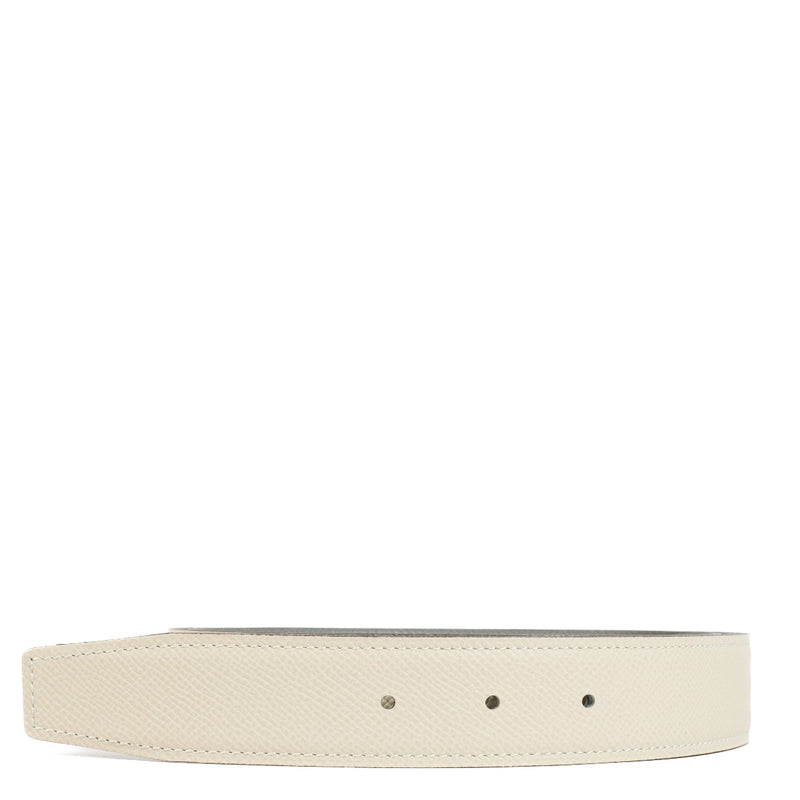 Hermès HSS Craie/Gris Mouette Epsom Reversible Belt - Size 115