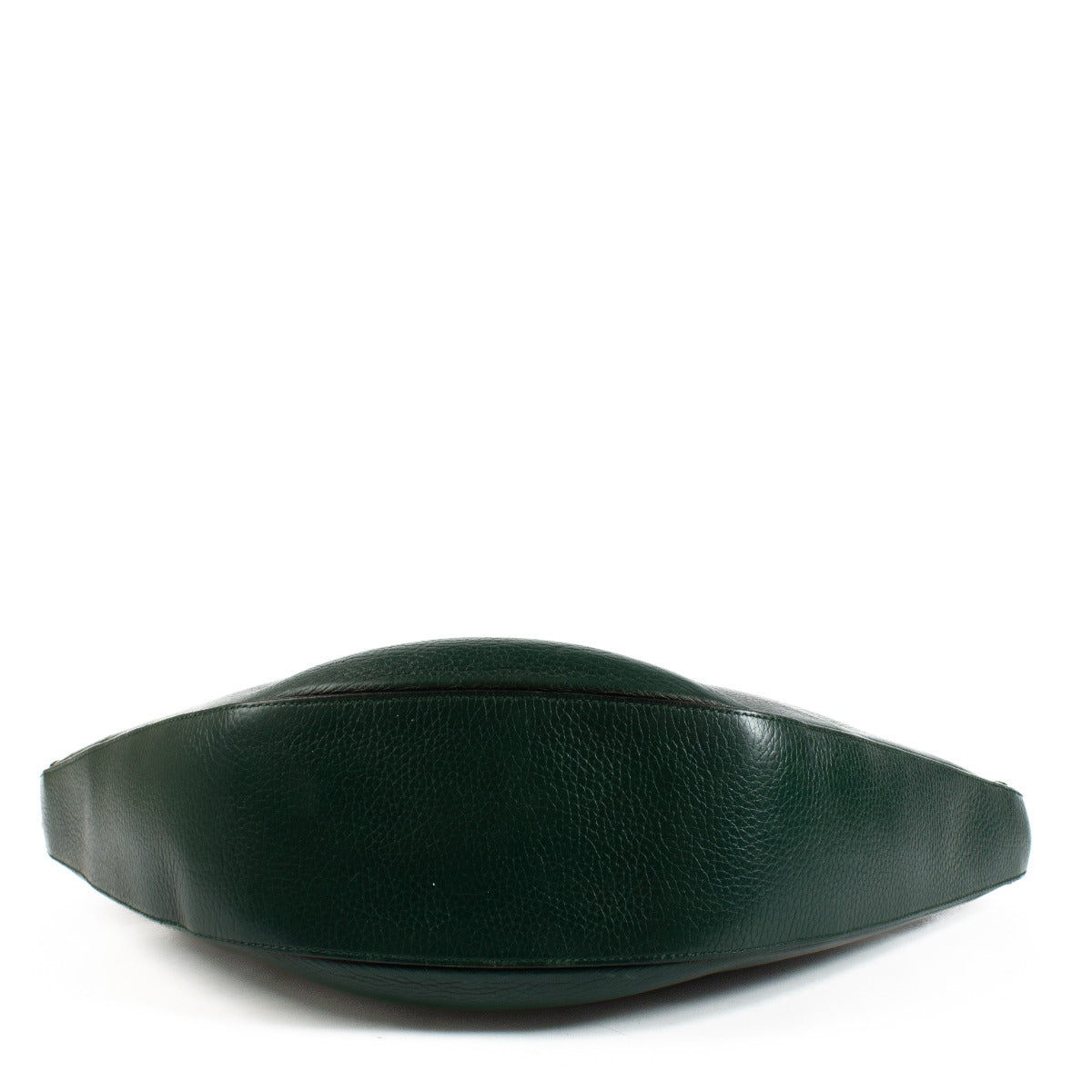 Delvaux Vintage Green Leather Wood Ring Tote Bag