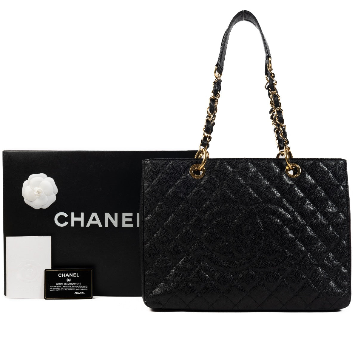 Shop 100% authentic second-hand Chanel Black Caviar GST Shoulder Bag on Labellov.com