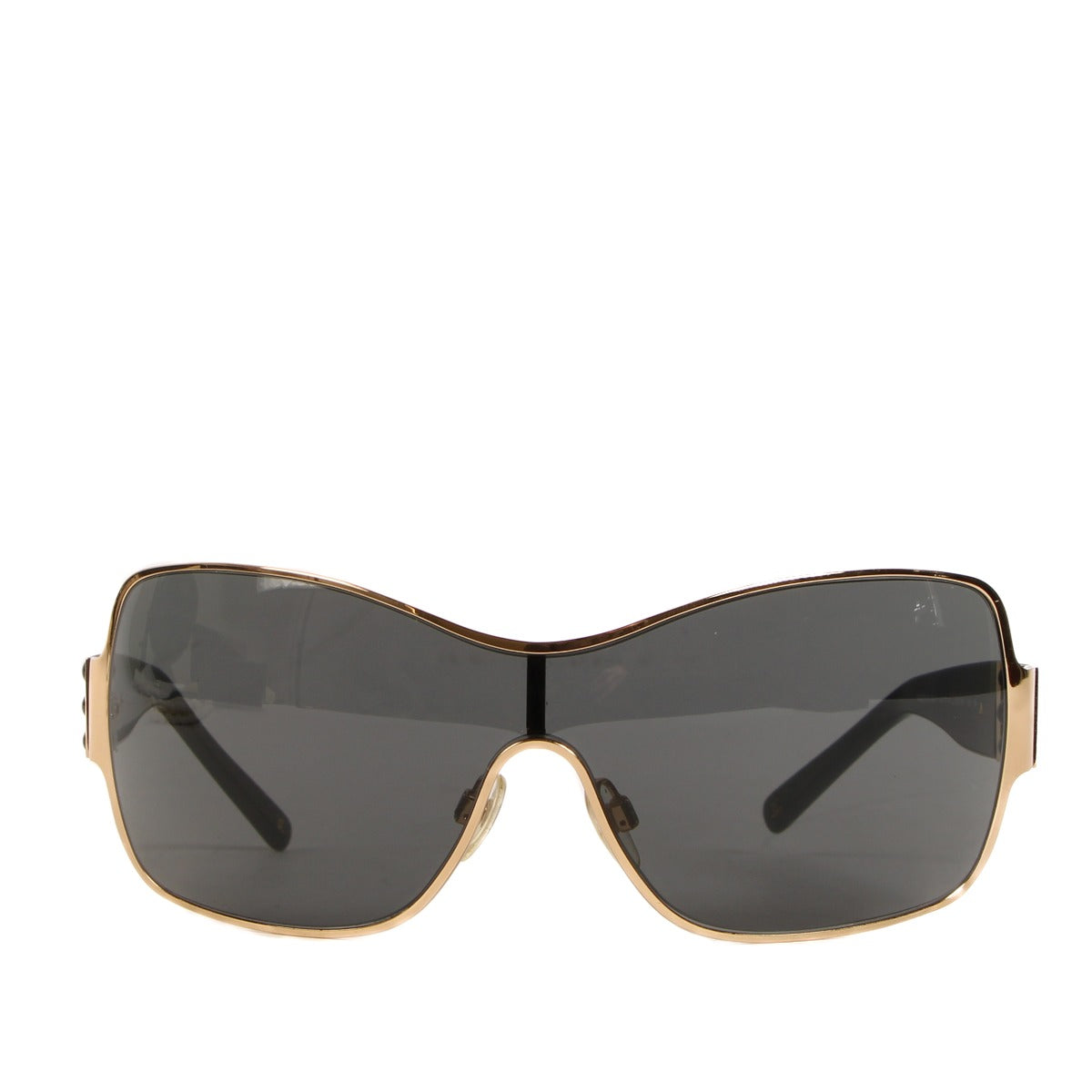 Chanel Black 4177 Perle Collection Shield Sunglasses