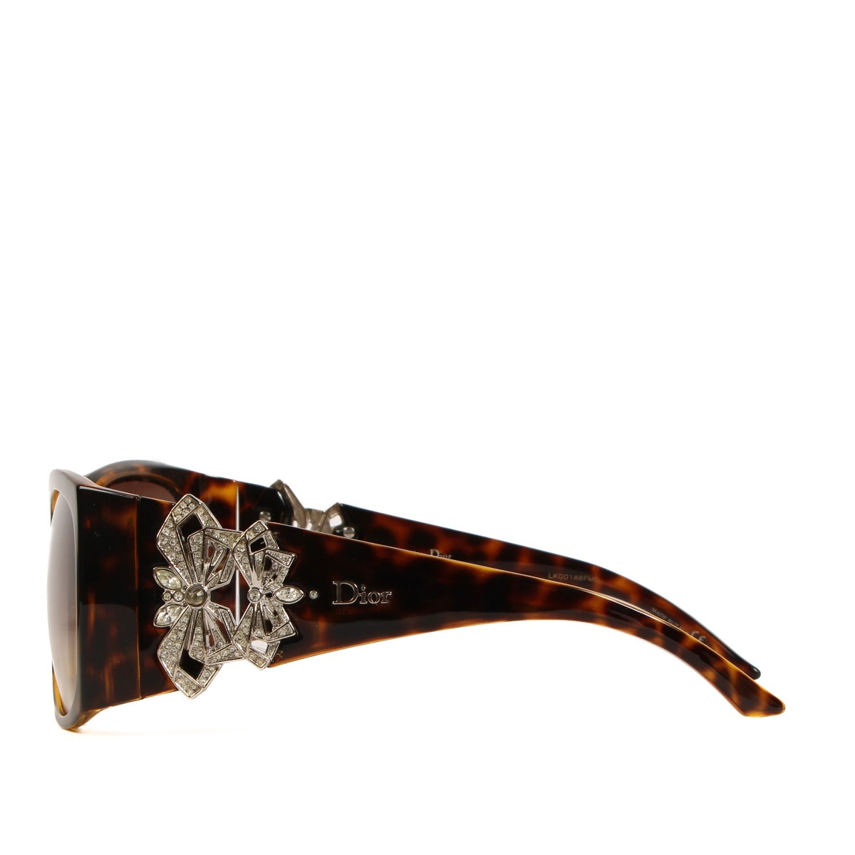 Christian Dior Crystal Tortoise Froufrou Sunglasses