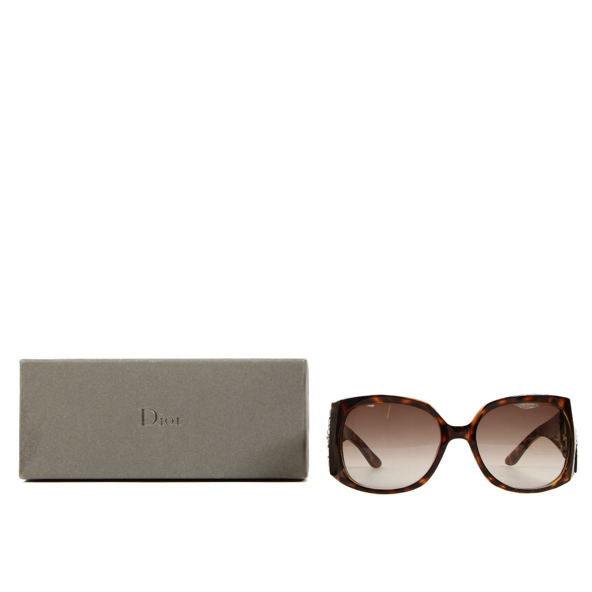 Christian Dior Crystal Tortoise Froufrou Zonnebril