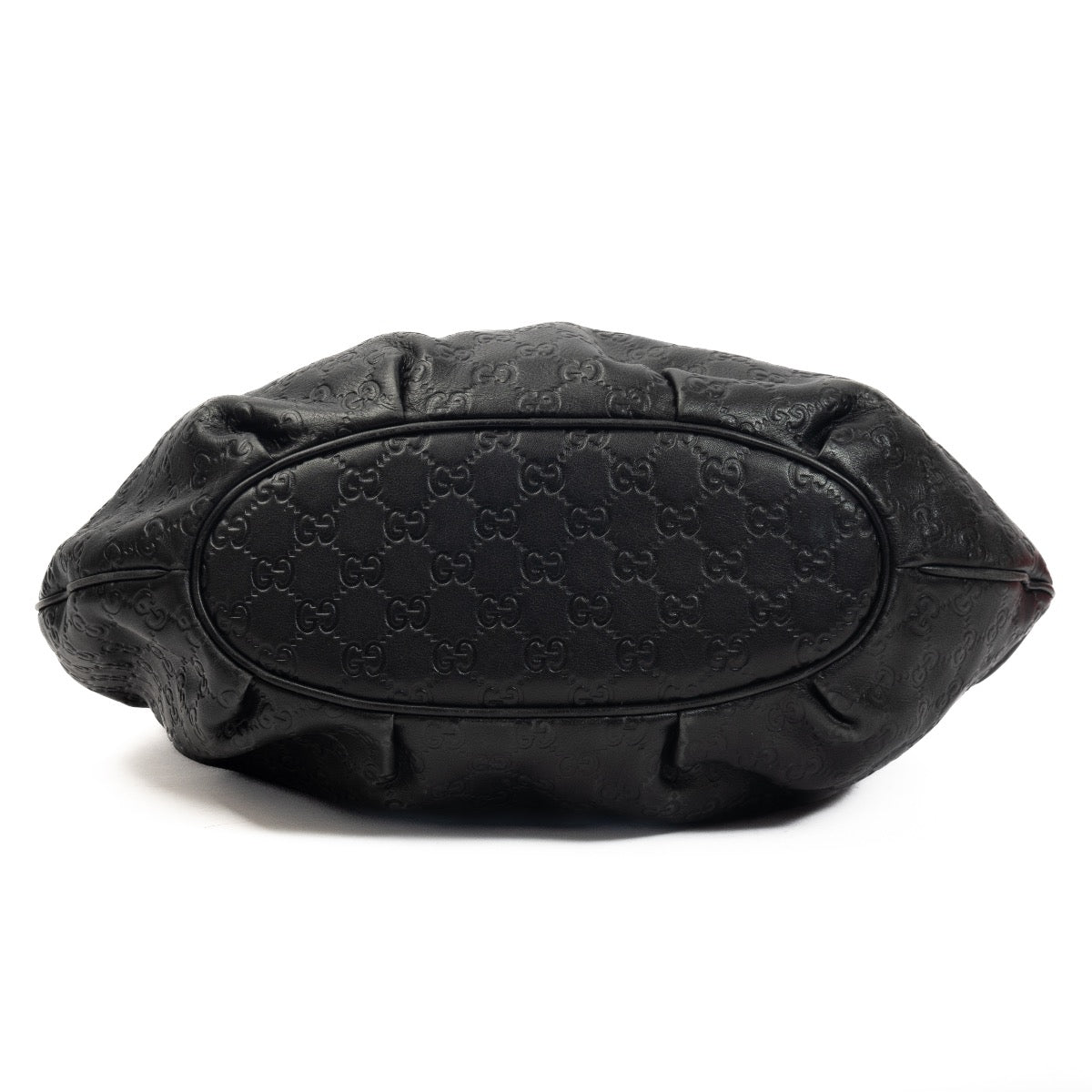 Shop 100% authentic second-hand Gucci Black Monogram Empreinte Shoulder Bag on Labellov.com
