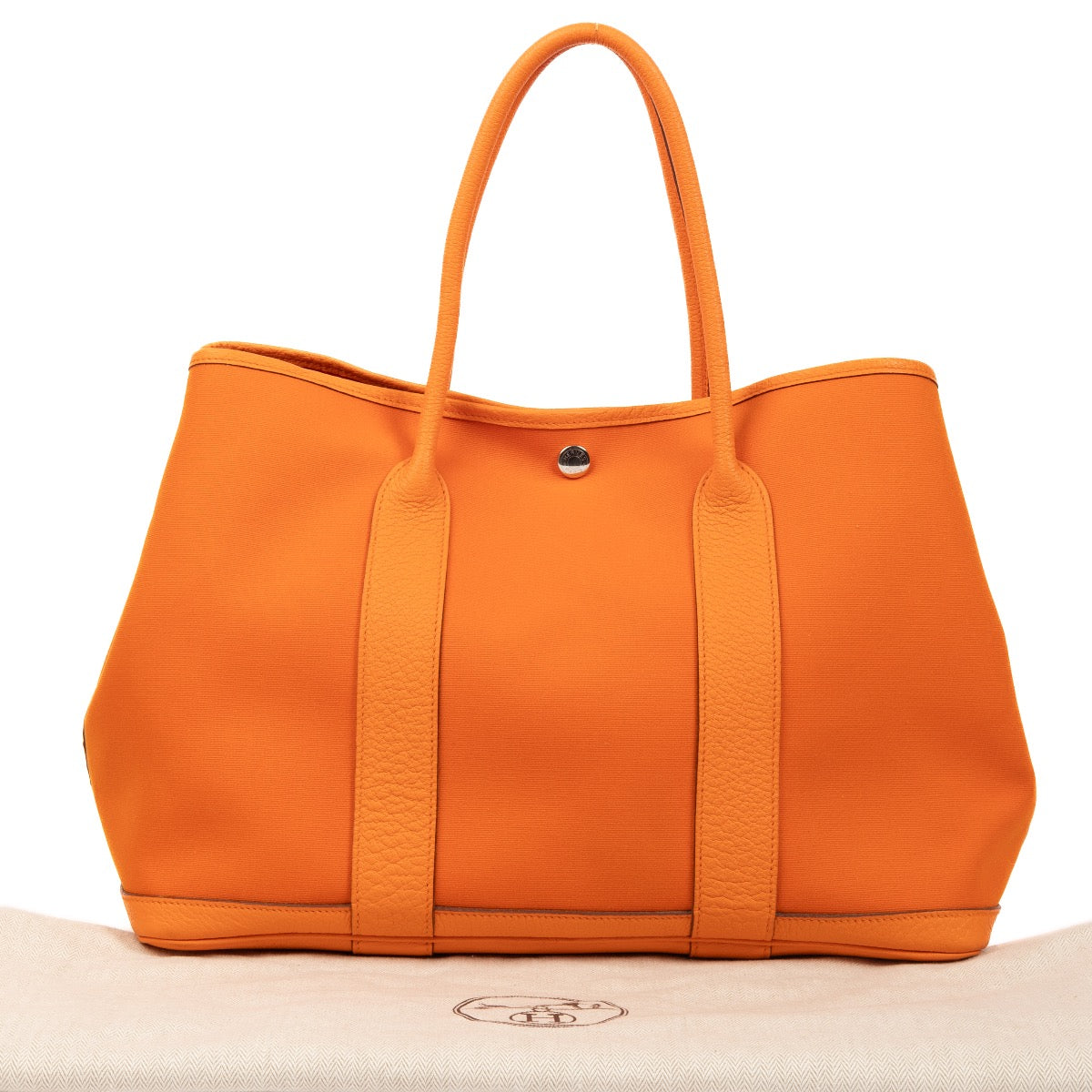 Shop 100% authentic second-hand Hermès Orange Garden Party 36 Bag on Labellov.com