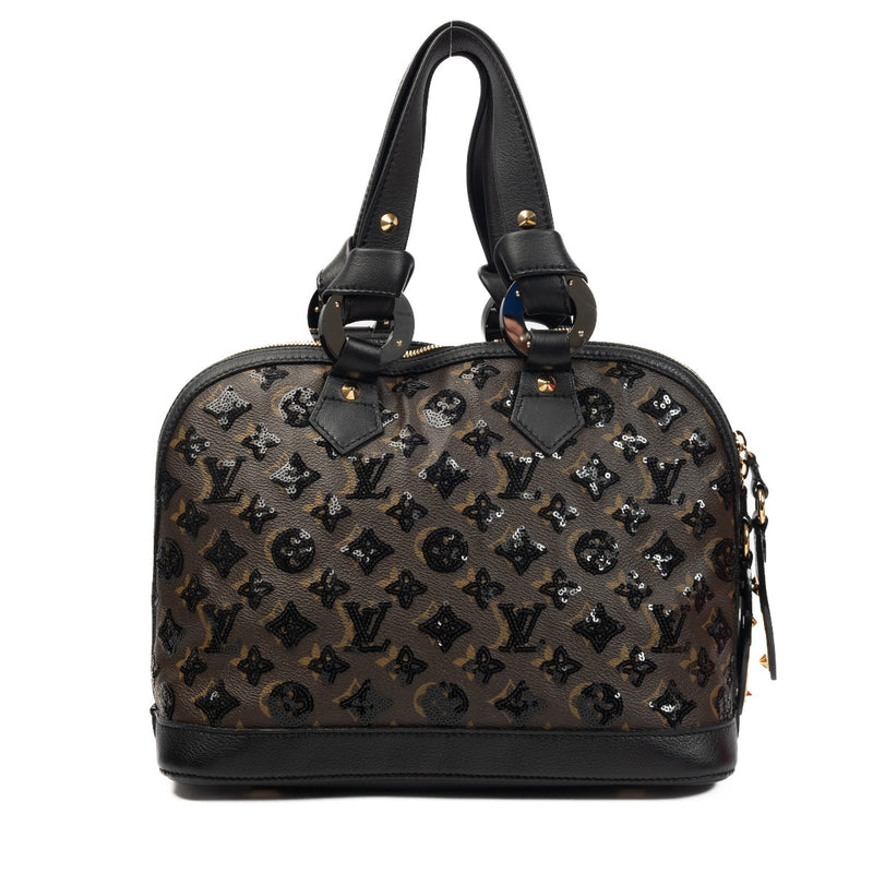 Louis Vuitton Monogram Eclipse Alma Noir Top Handle Bag