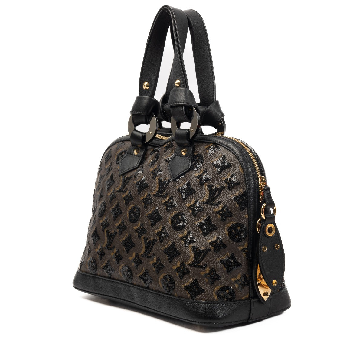 Sac à main Louis Vuitton Monogram Eclipse Alma Noir