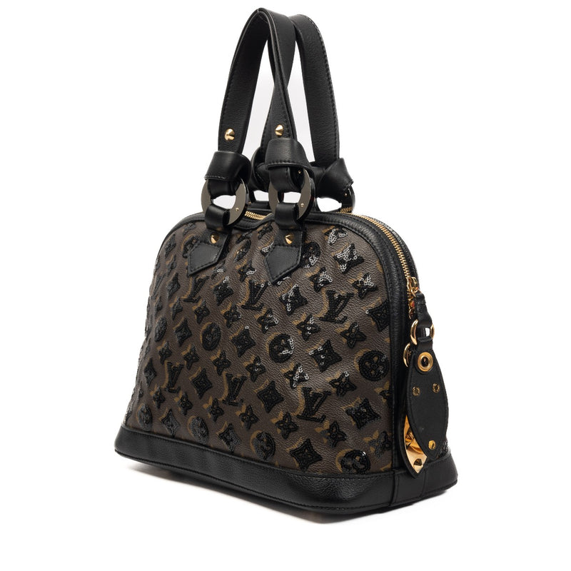 Louis Vuitton Monogram Eclipse Alma Noir Top Handle Bag