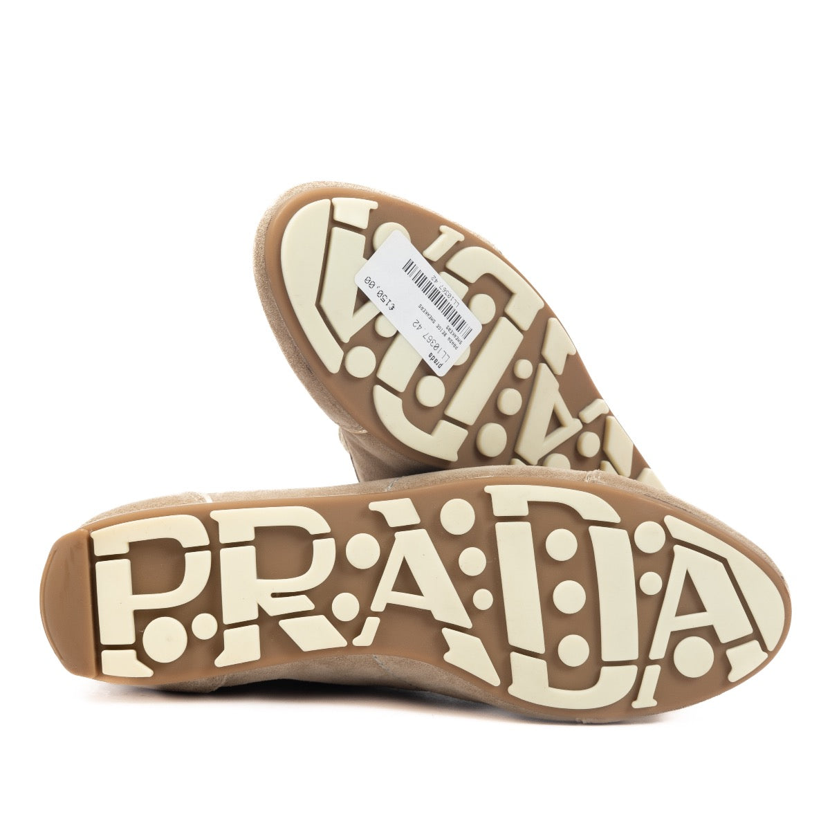 Shop safe online at Labellov these 100% authentic second hand Prada Beige Nubuck Sneakers - size 38