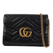 Shop 100% authentic secondhand Gucci GG Marmont Black Wallet on Chain Shoulder Bag on Labellov.com