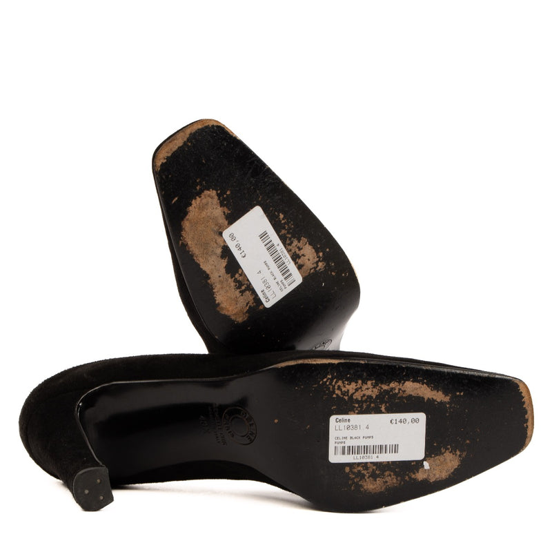 Shop 100% authentic second-hand Celine Black Suede Pumps - size 40,5 on Labellov.com