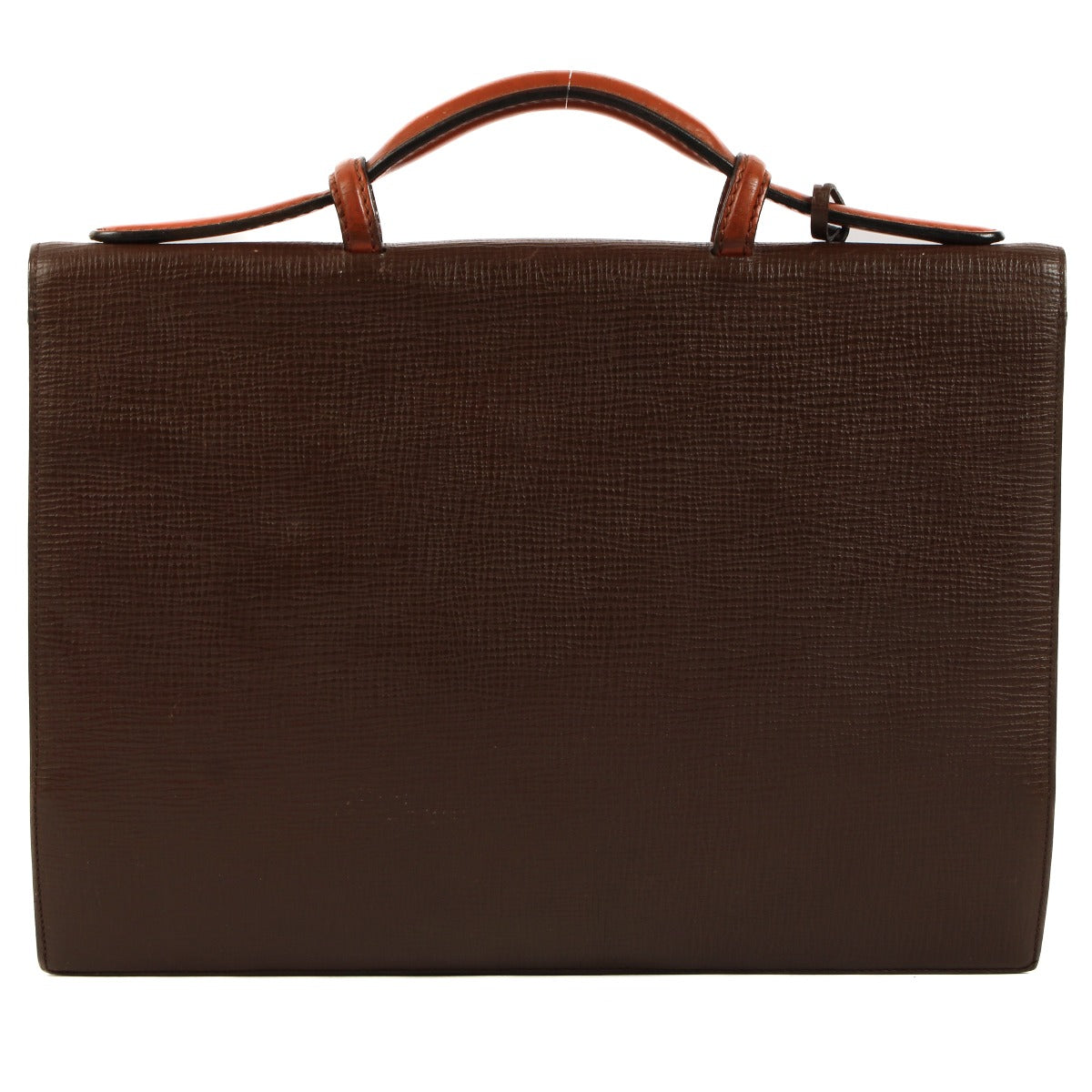 Delvaux Szekely 1992 Porte-documents Message en Cuir Marron