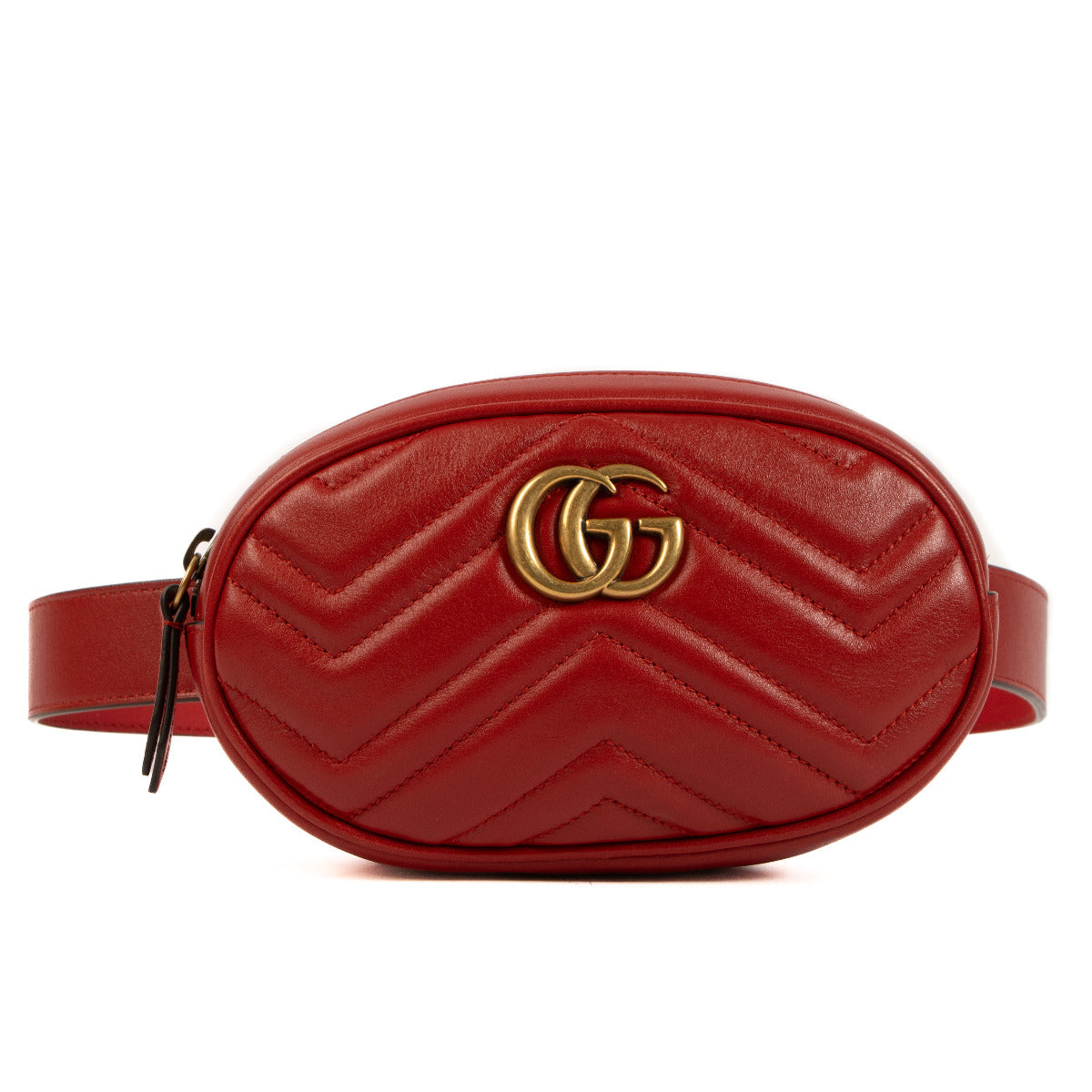 Gucci Red Marmont Belt Bag