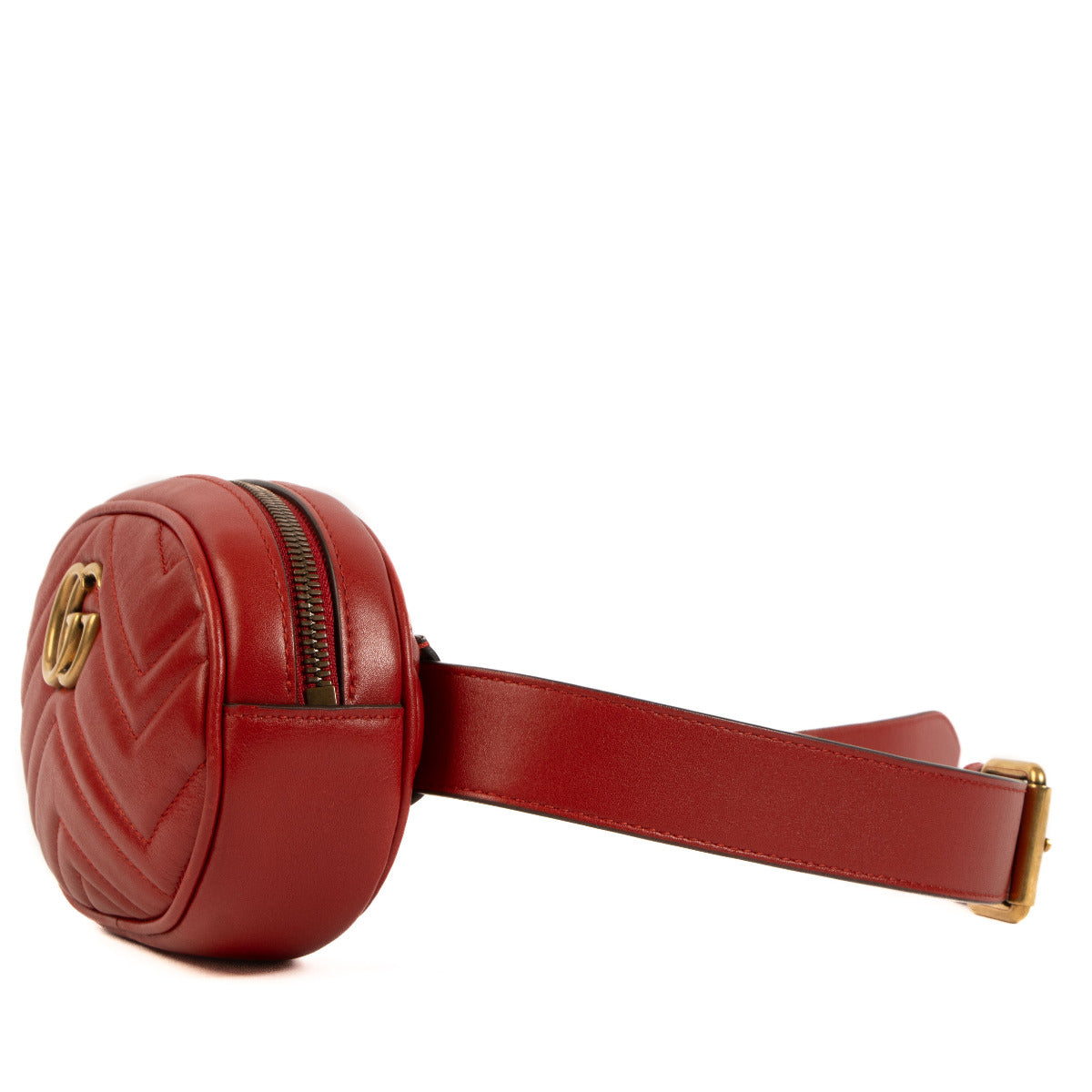 Sac banane Gucci Marmont rouge