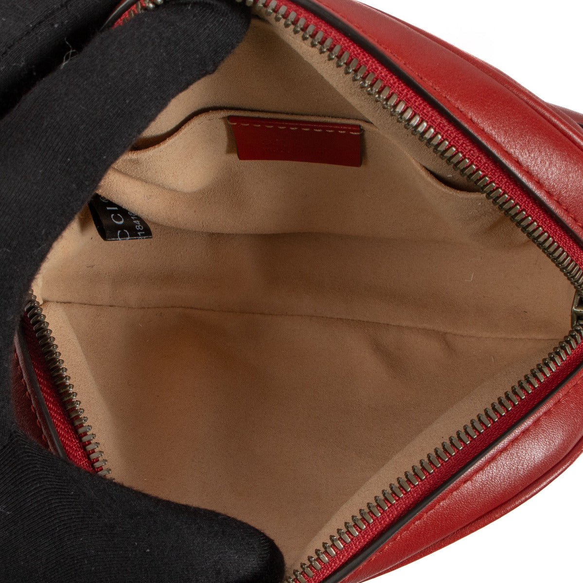Sac banane Gucci Marmont rouge