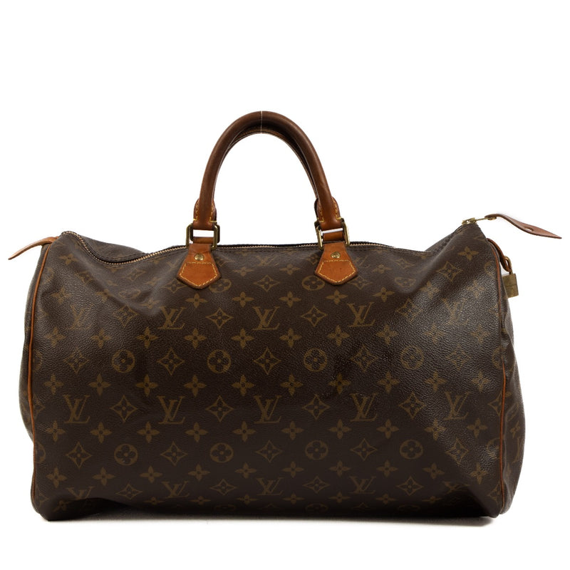 Shop safe online at Labellov in Antwerp, Brussels and Knokke this 100% authentic second hand Louis Vuitton Monogram Speedy 40 Top Handle Bag
