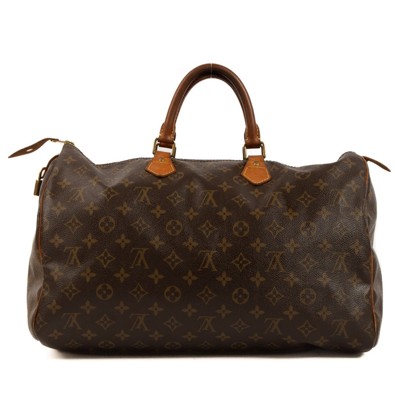 Shop safe online at Labellov in Antwerp, Brussels and Knokke this 100% authentic second hand Louis Vuitton Monogram Speedy 40 Top Handle Bag