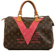 Louis Vuitton Monogram Limited Edition Grenade V Speedy 30 Bag