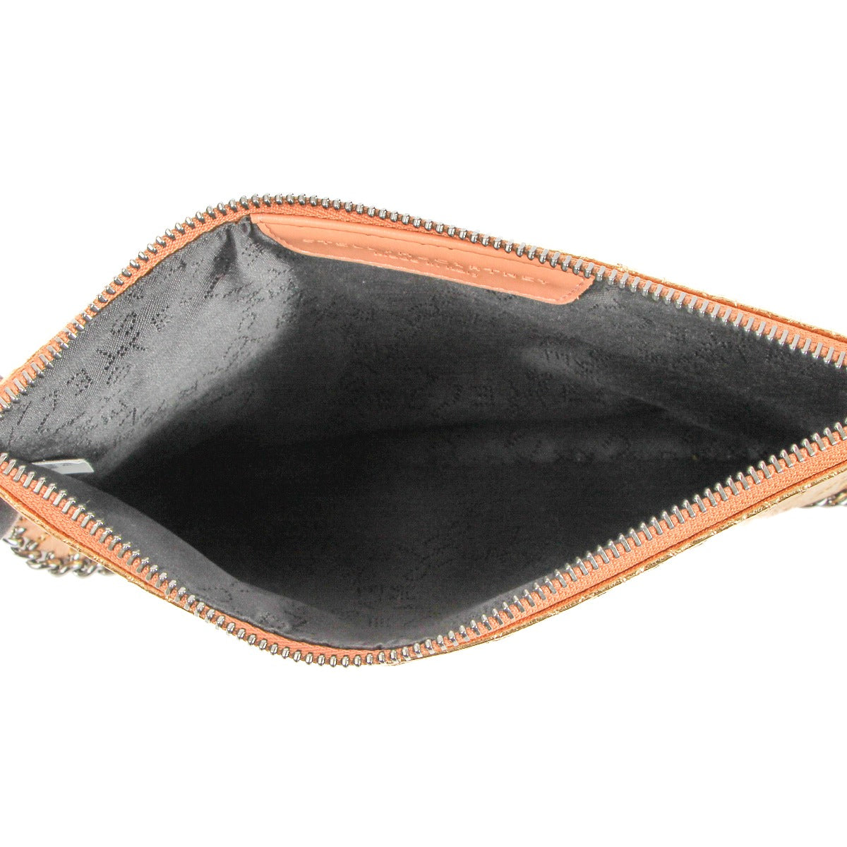 Stella McCartney Goudkleurige Python-effect Falabella Clutch met Ketting