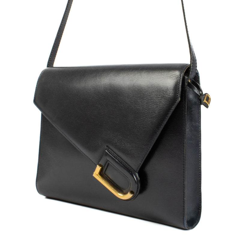 Shop safe online at Labellov in Antwerp and Knokke this 100% authentic second hand Delvaux Blue Box Crossbody Bag
