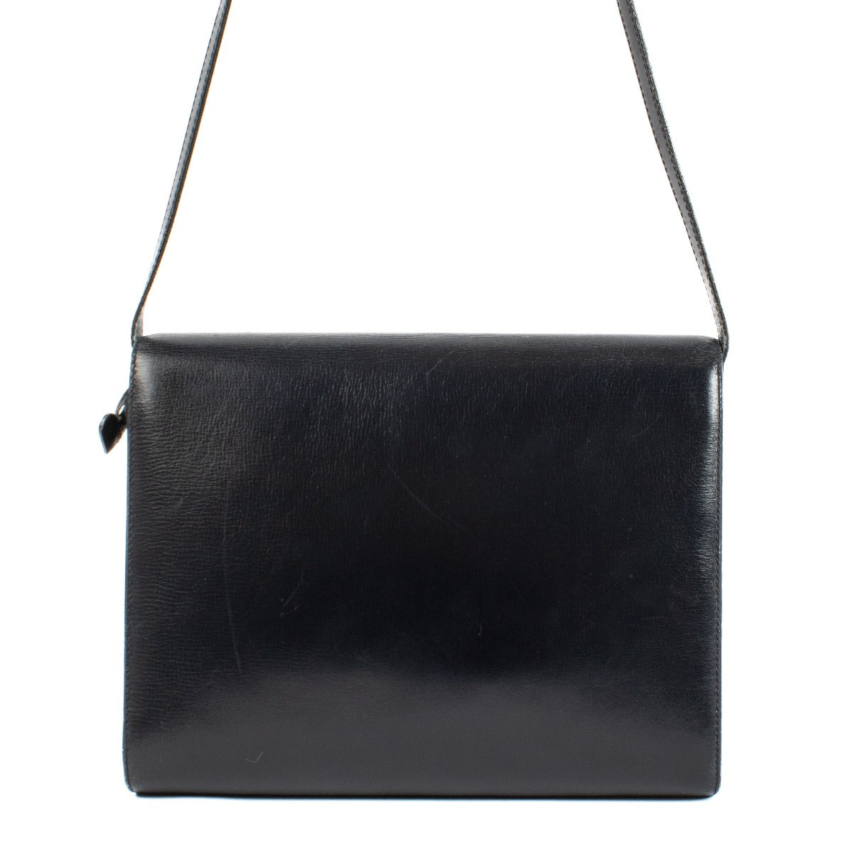 Shop safe online at Labellov in Antwerp and Knokke this 100% authentic second hand Delvaux Blue Box Crossbody Bag