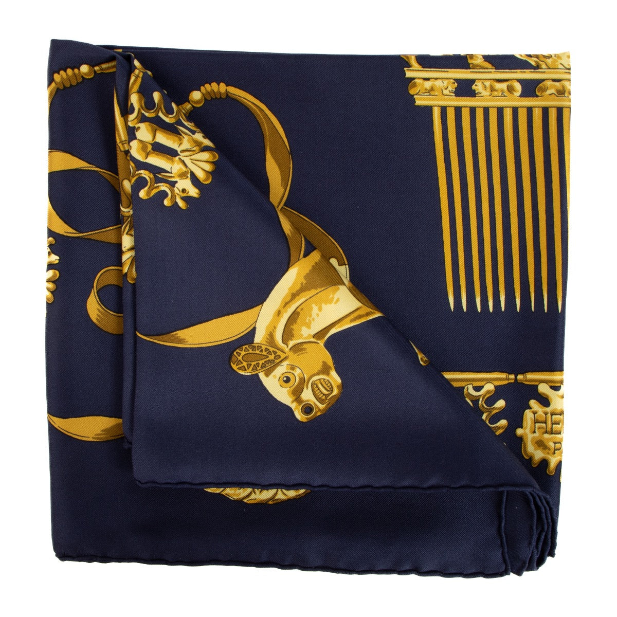 Shop 100% authentic second-hand Hermès Blue Silk Scarf on Labellov.com