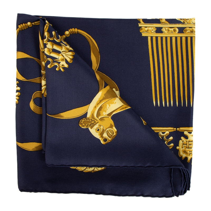 Shop 100% authentic second-hand Hermès Blue Silk Scarf on Labellov.com