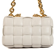 Shop 100% authentic second-hand Bottega Veneta Chalk Chain Cassette Crossbody on Labellov.com