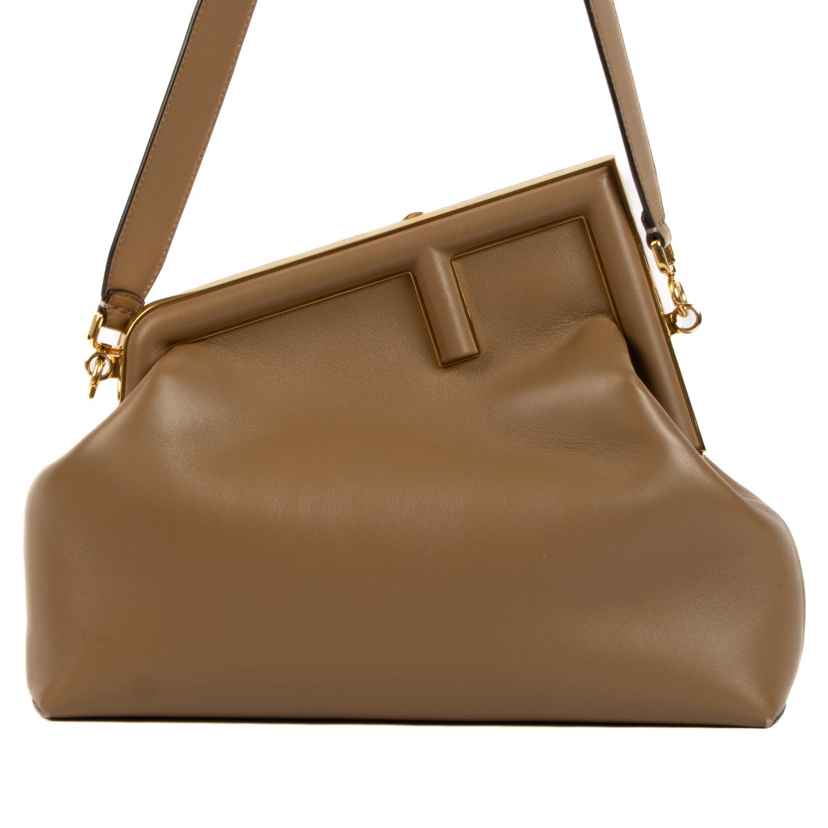 Fendi Brown Nappa First Medium Bag