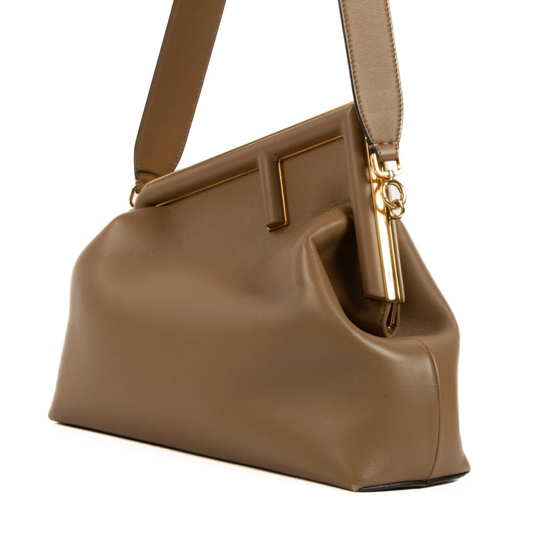 Shop 100% authentic second-hand Fendi Brown Nappa First Medium Bag on Labellov.com