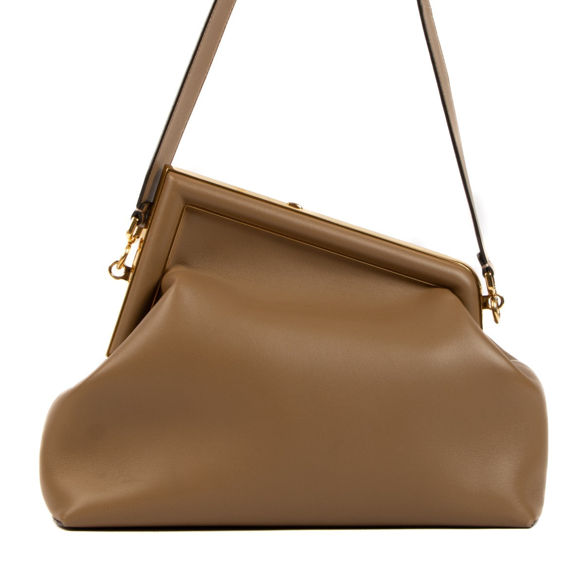 Shop 100% authentic second-hand Fendi Brown Nappa First Medium Bag on Labellov.com