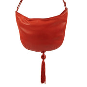 Shop 100% authentic second-hand Bottega Veneta Vintage Red Lambskin Halfmoon Bag on Labellov.com