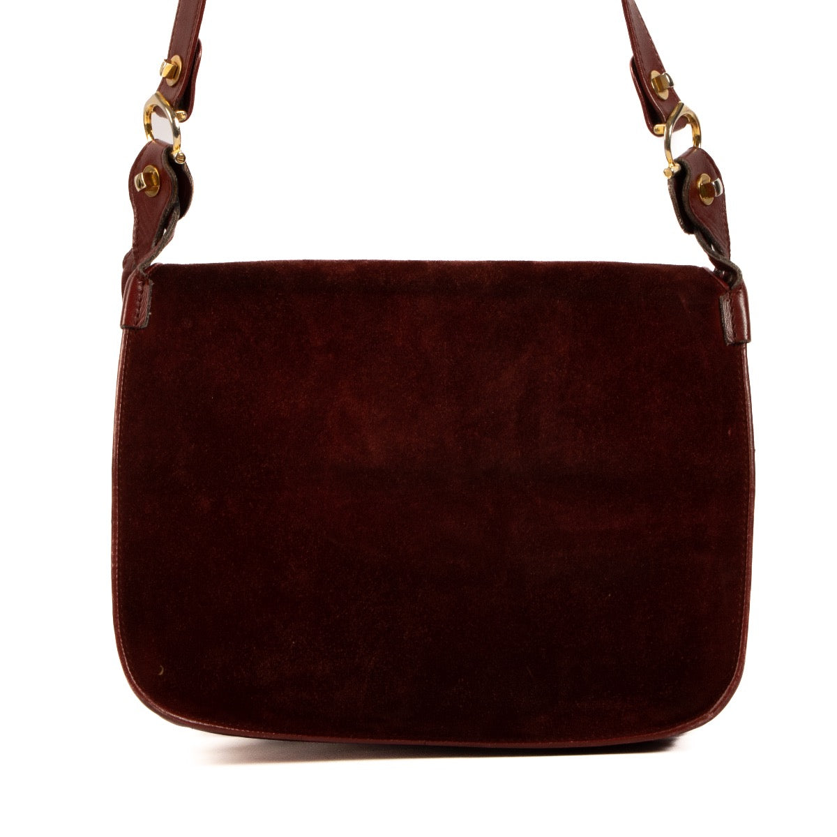 Shop 100% authentic second-hand Cartier Suède Burgundy Messenger Shoulder Bag on Labellov.com