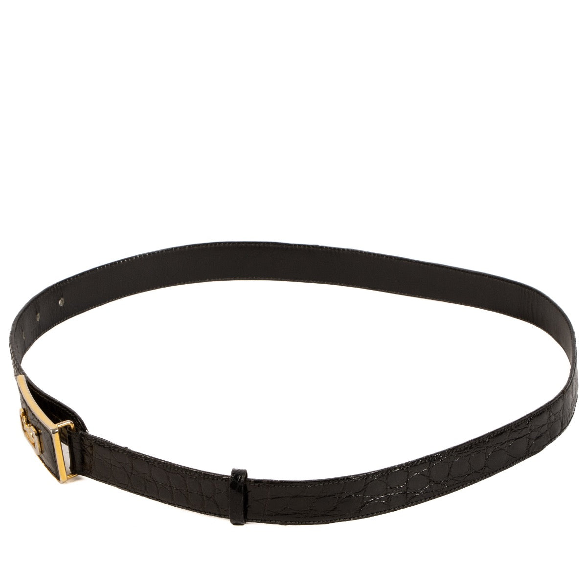 Shop 100% authentic second-hand Céline Black Vintage Alligator Belt on Labellov.com