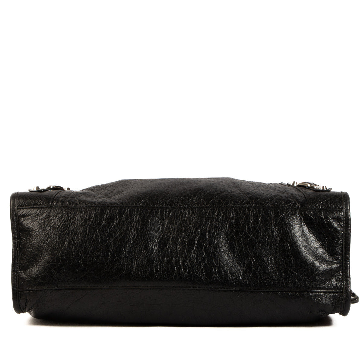 Balenciaga Black Arena Leather Medium City Bag