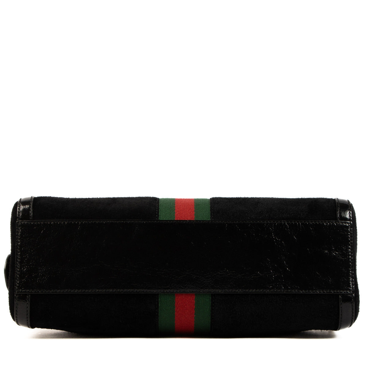 Sac Boston Gucci Ophidia petit en suède noir