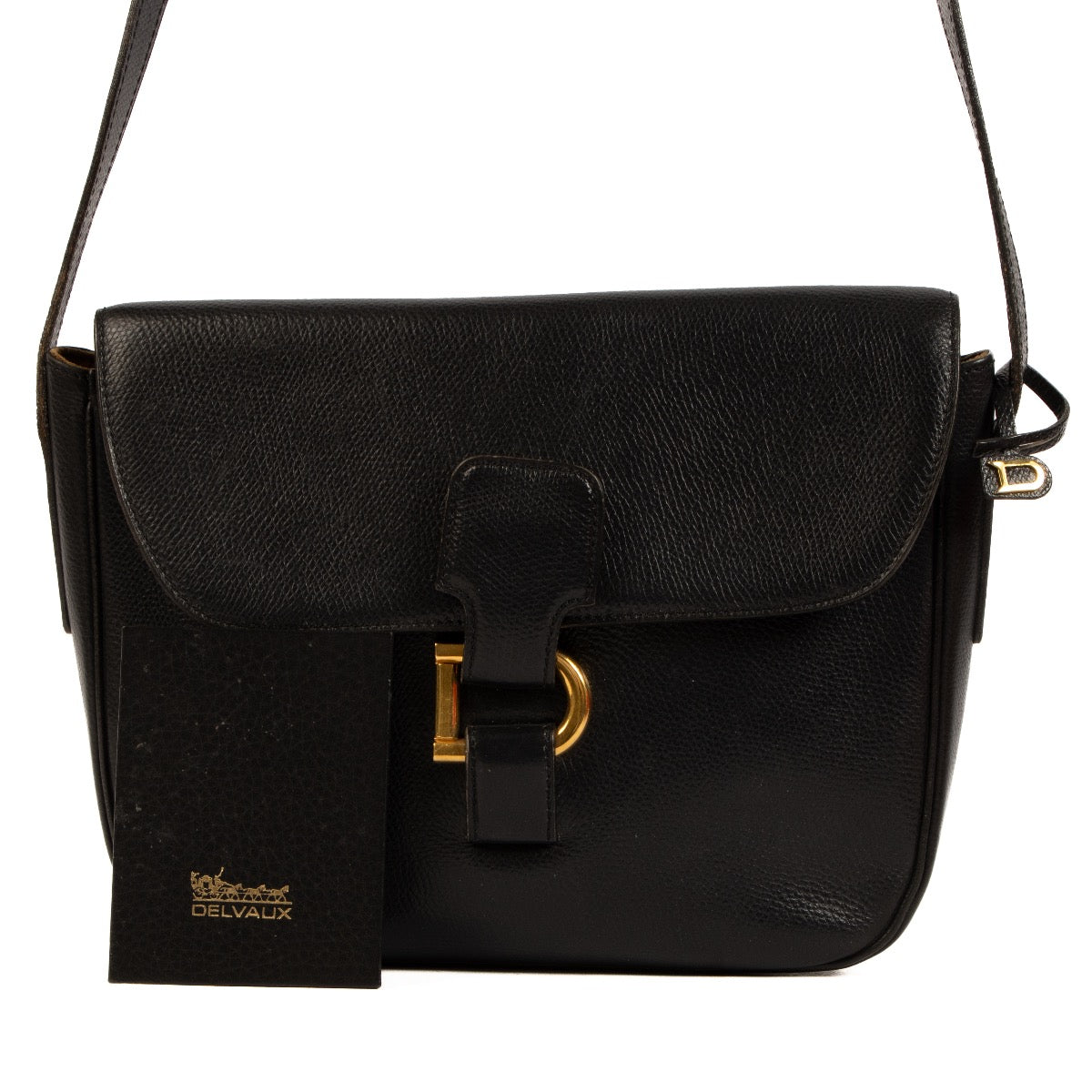 Shop 100% authentic second-hand Delvaux Black Leather Crossbody Bag on Labellov.com