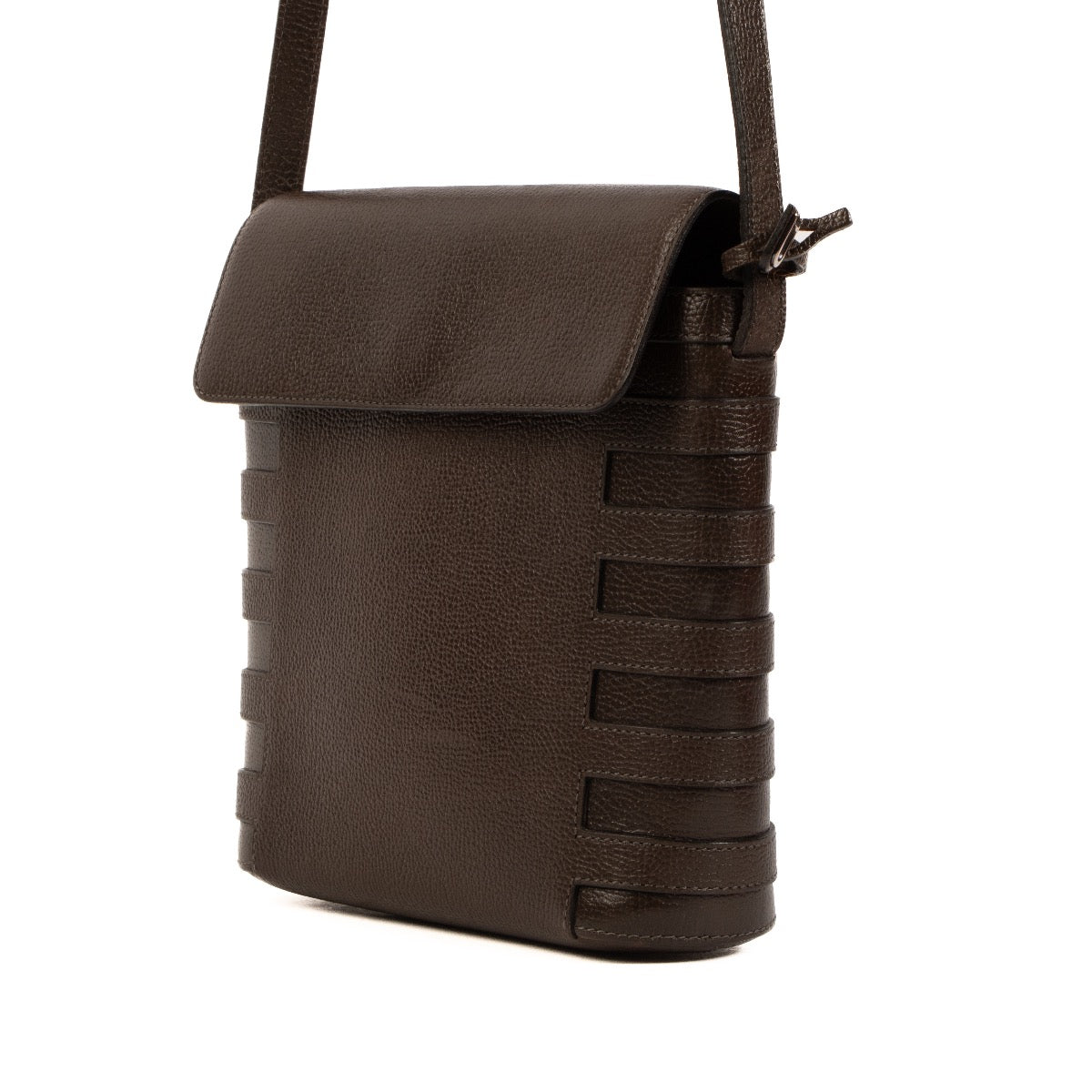 Shop 100% authentic second-hand Delvaux Brown Leather Crossbody Bag on Labellov.com