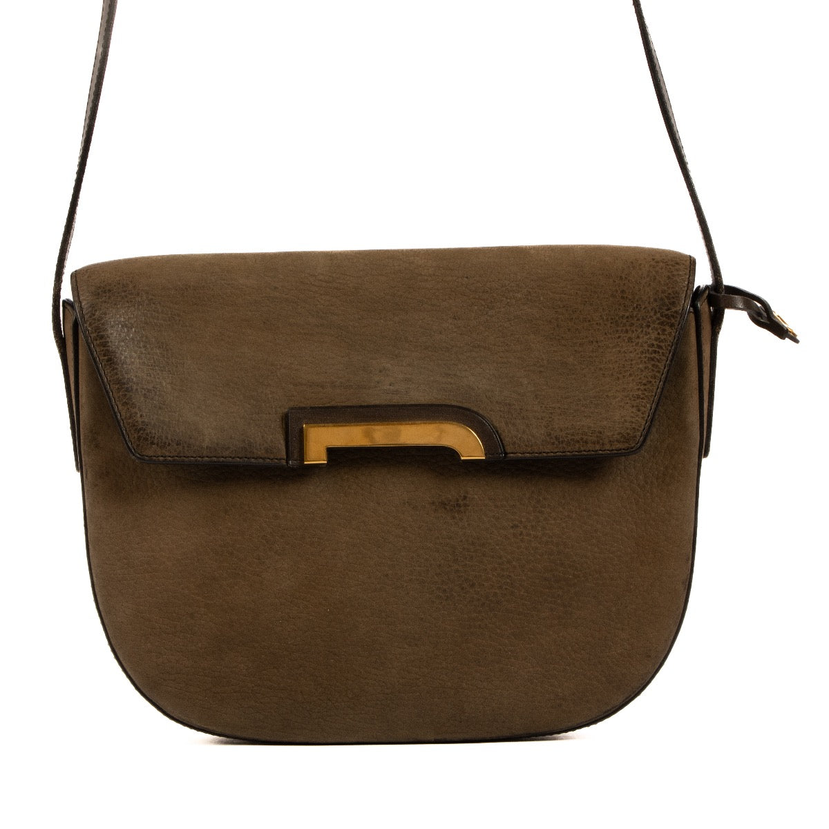 Shop 100% authentic second-hand Delvaux Brown Deluré Crossbody Bag on Labellov.com